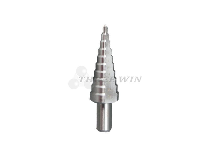 HSS Step Drill, Bright Finished/Tin-coated
