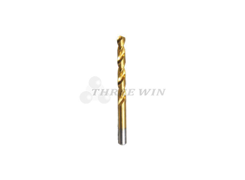 HSS Twist Drill Bit, M2, DIN338RN, Tin-coated