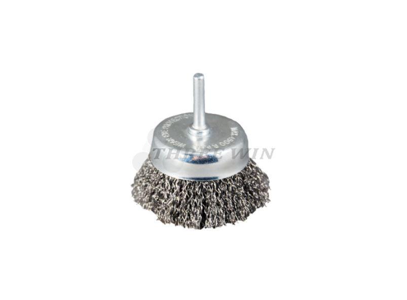 Cup Steel Wire Brush with Ø6mm Shank